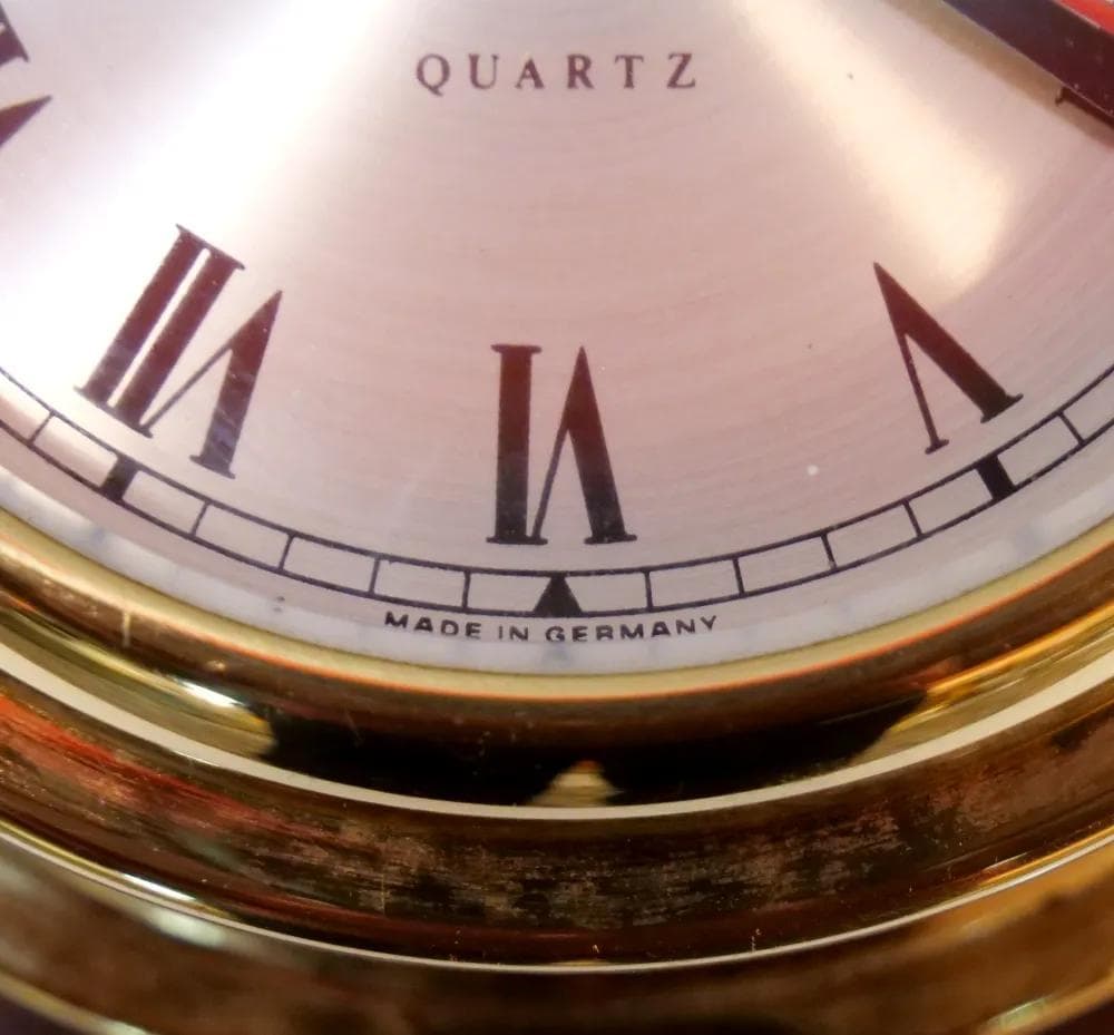 Brass Porthole Clock Benora, Germany, 1980s - 18465