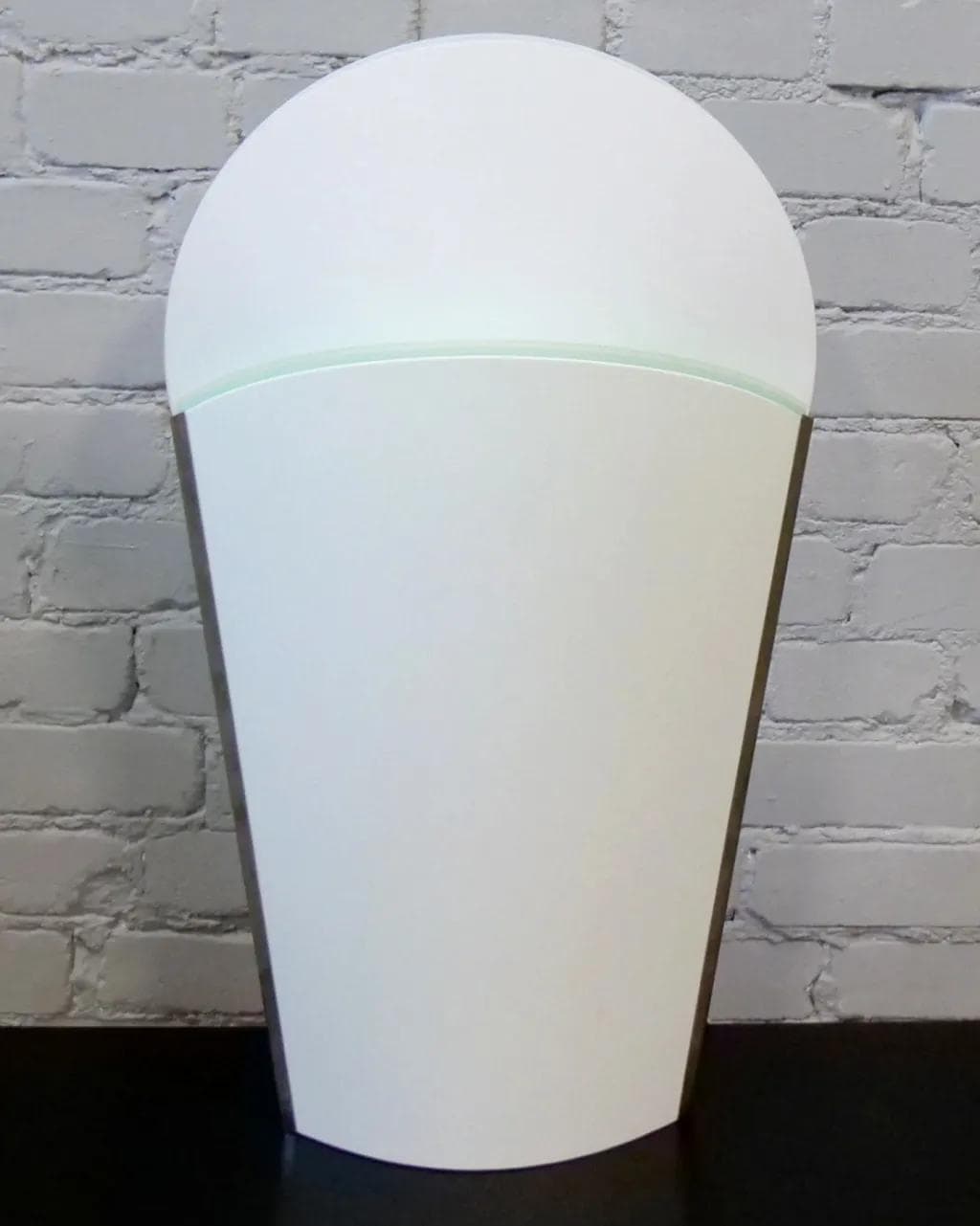 Lampa podłogowa/stołowa Sun-Ra-LA, biały, Opalflex, stal oksydowana, proj. S. Parker, Włochy, lata 80. - 18711