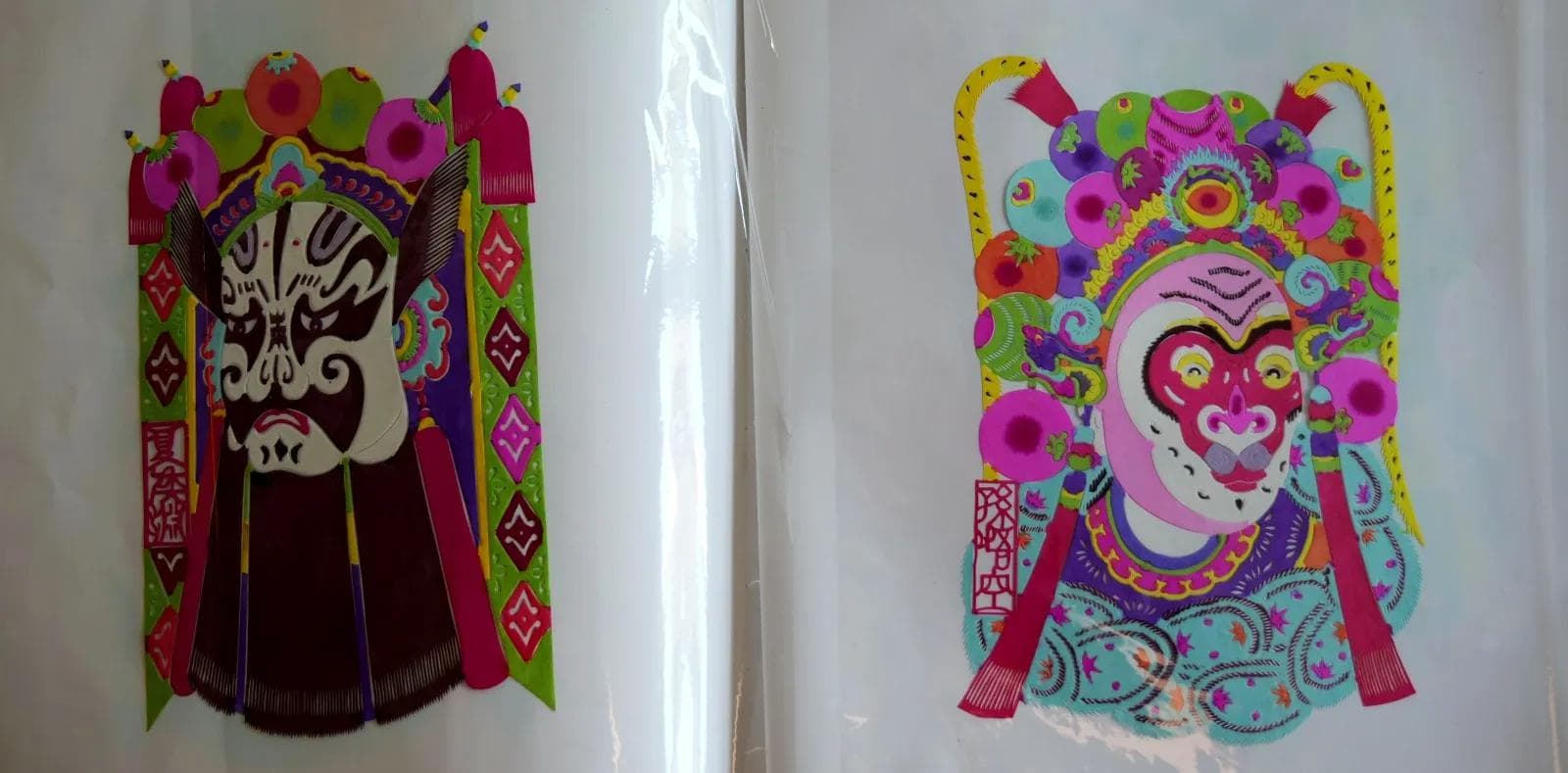 Album z wycinankami Yuxian County, multikolor, papier jedwab, Chiny, lata 60. - 18687