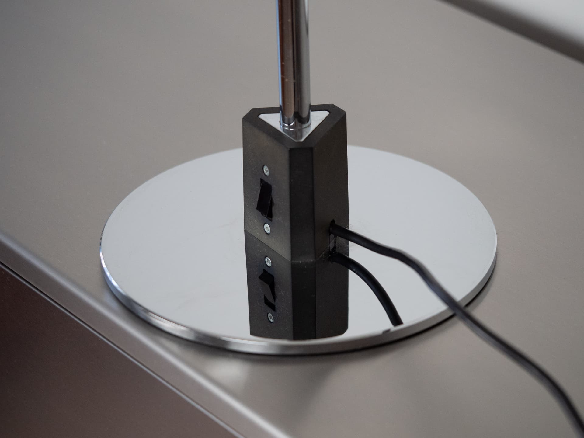 Table Lamp PH 4/3, white metal, by P. Henningsen, Louis Poulsen, Denmark, 1970s. - 255278