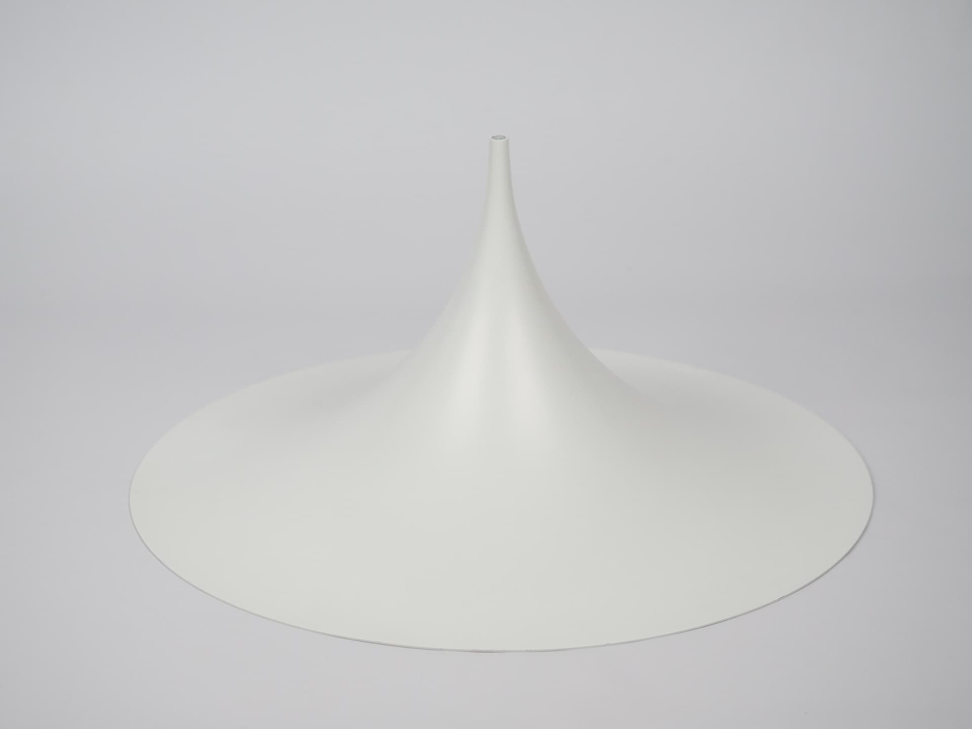 Lampa Semi, biały, metal, proj. C. Bonderup, T. Thorup, Fog & Mørup, Dania, lata 60. - 259245