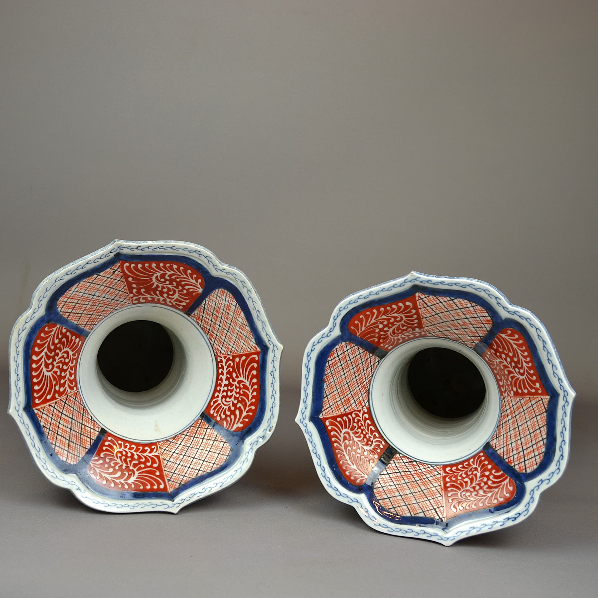 Para waz Imari, multikolor, porcelana, Japonia, XIX w. - 79329