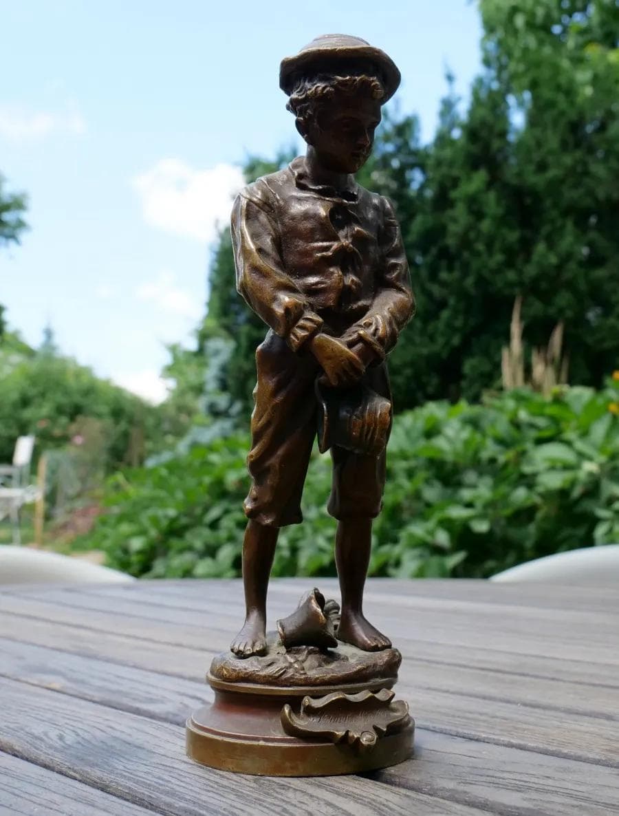 Rzeźba, brąz brązowy, art. C. Anfrie, Francja, początek XX w. - 19063