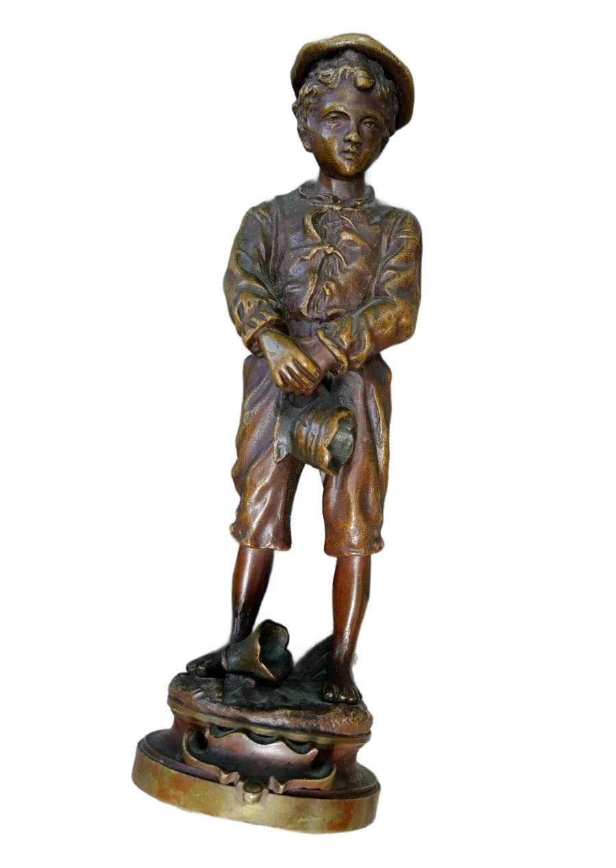 Rzeźba, brąz brązowy, art. C. Anfrie, Francja, początek XX w.