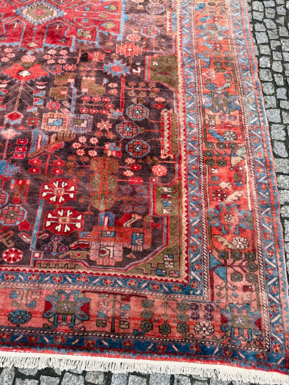 Dywan Hamadan 310x210 cm, czerwony, wełna, Iran - 260718