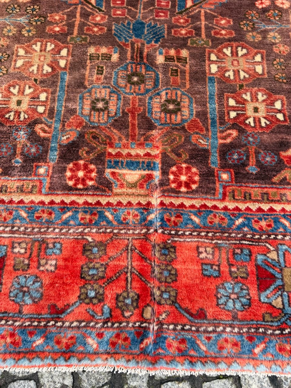 Dywan Hamadan 310x210 cm, czerwony, wełna, Iran - 260711