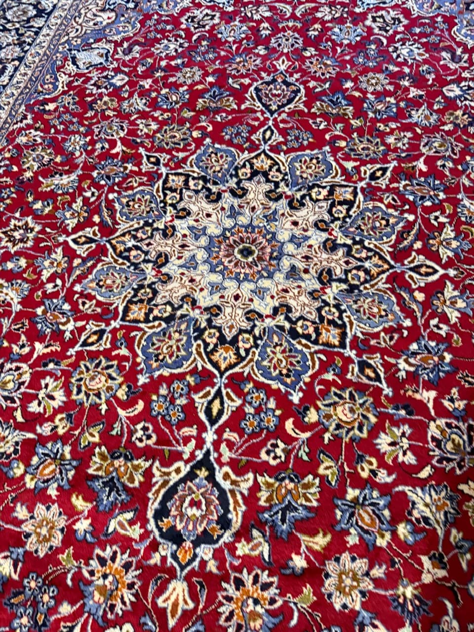 Dywan Keshan 400x300 cm, wełna czerwona, Iran - 260764