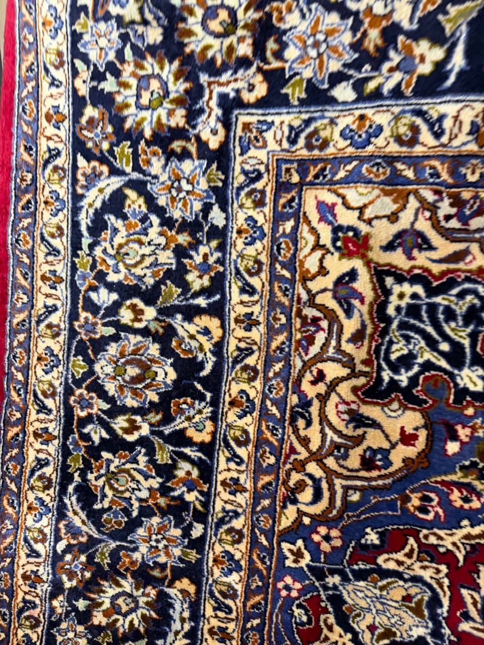 Dywan Keshan 400x300 cm, wełna czerwona, Iran - 260771