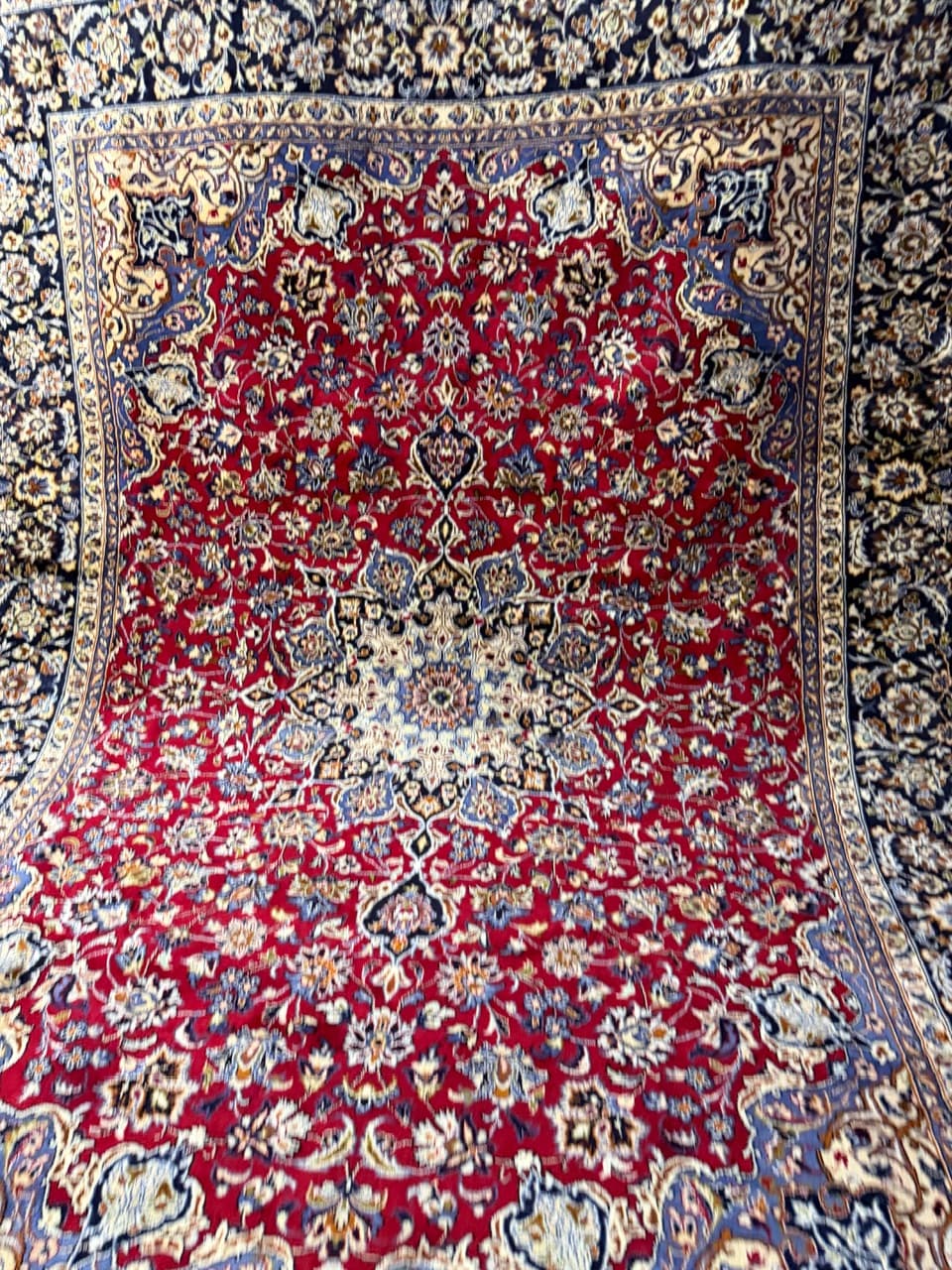 Dywan Keshan 400x300 cm, wełna czerwona, Iran - 260773