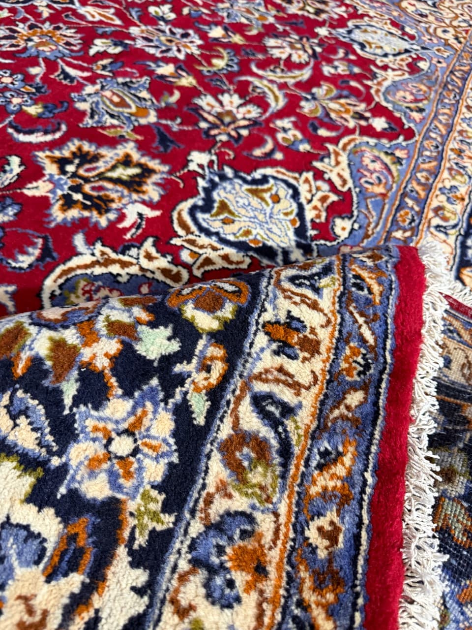 Dywan Keshan 400x300 cm, wełna czerwona, Iran - 260766