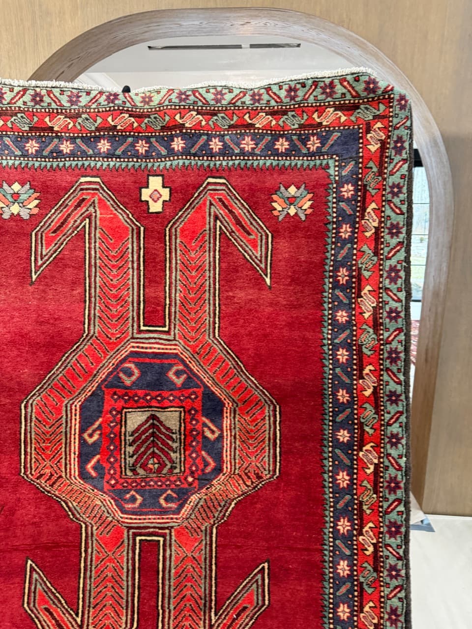 Chodnik Hamadan, czerwony, wełna, Iran - 260785