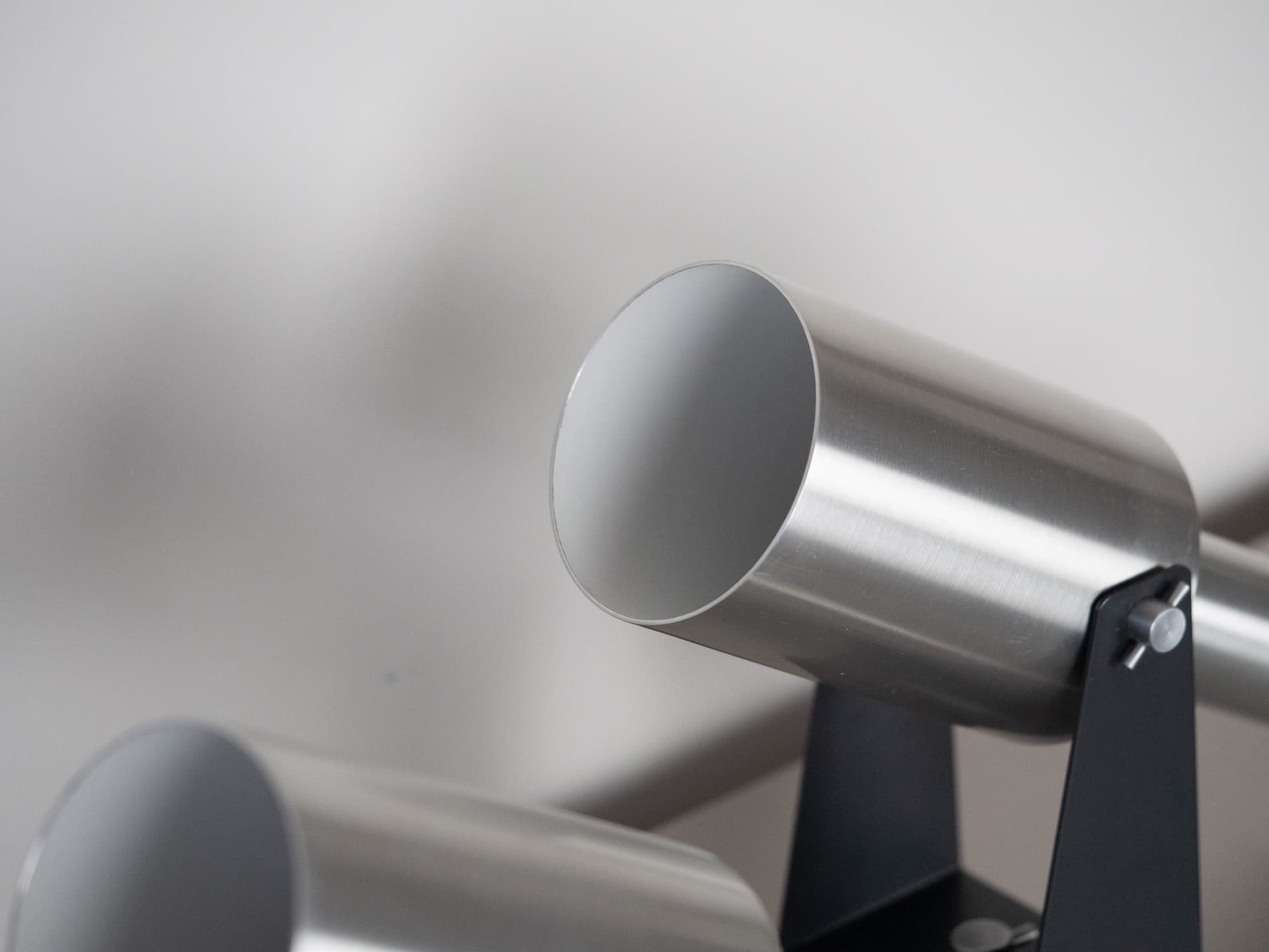 Pair of wall sconces Sonet, silver aluminum, Fog & Mørup, Denmark, 1960s. - 260821