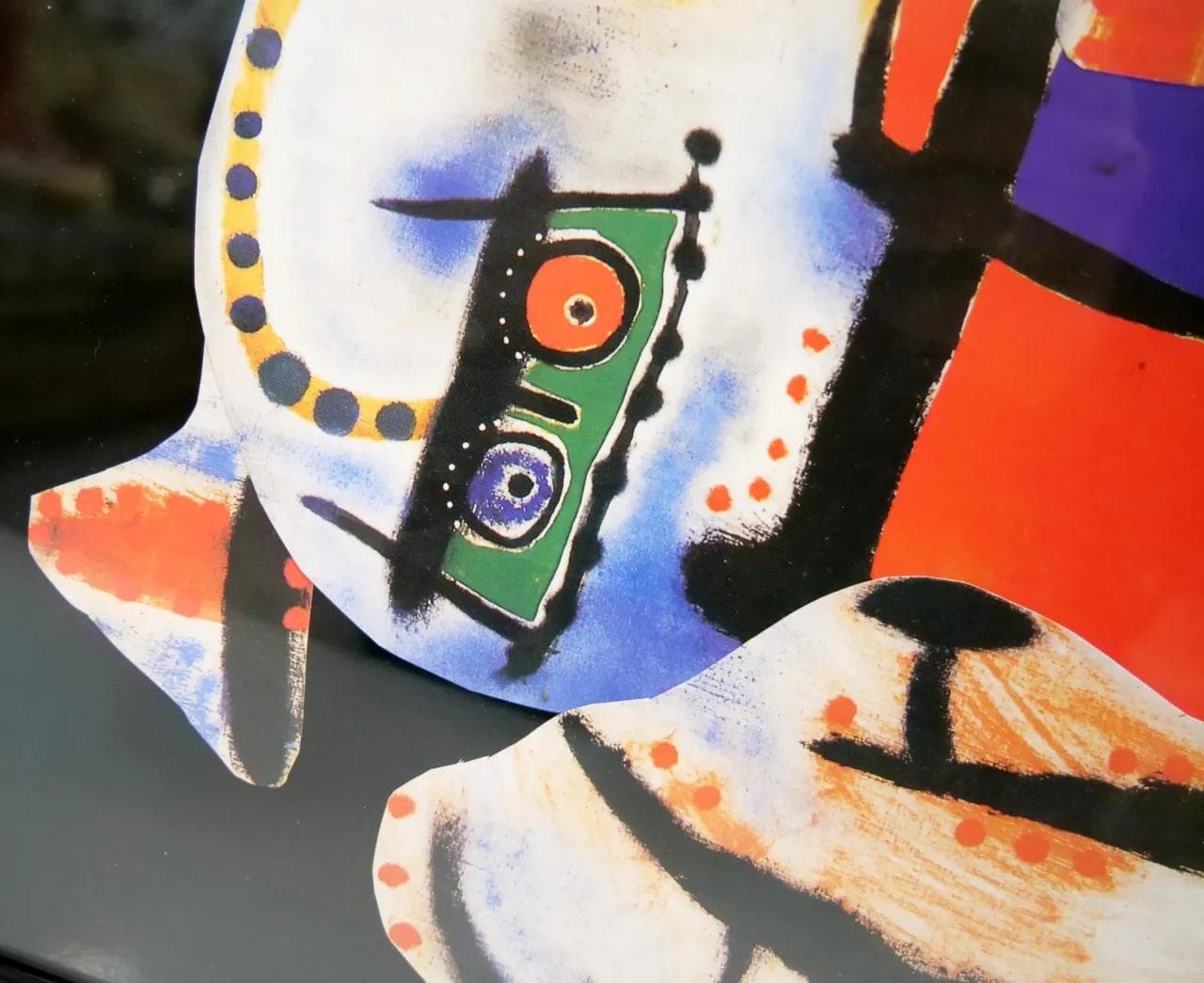 Kolaż Kollage, papier multikolor, aut. R. Ebke, Szwajcaria, XXI w. - 19014