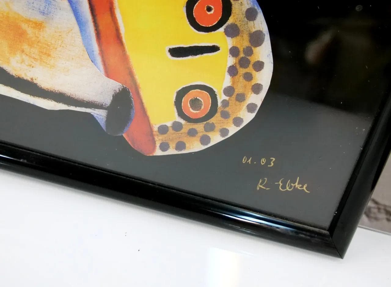 Kolaż Kollage, papier multikolor, aut. R. Ebke, Szwajcaria, XXI w. - 19012