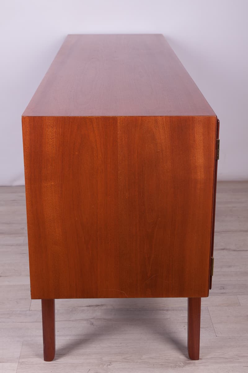 Sideboard Rungstedlund, brown teak, by O. Wanscher, Poul Jeppesens Møbelfabrik, Denmark, 1960s. - 261473