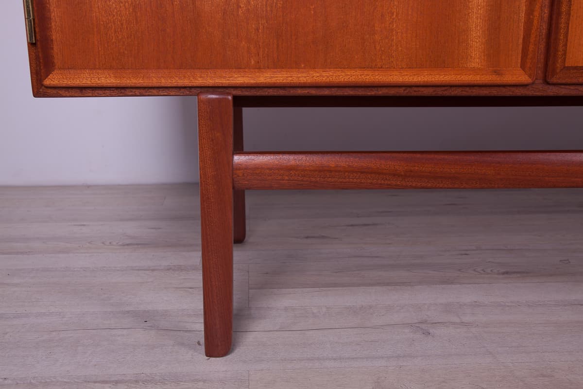 Sideboard Rungstedlund, brown teak, by O. Wanscher, Poul Jeppesens Møbelfabrik, Denmark, 1960s. - 261477