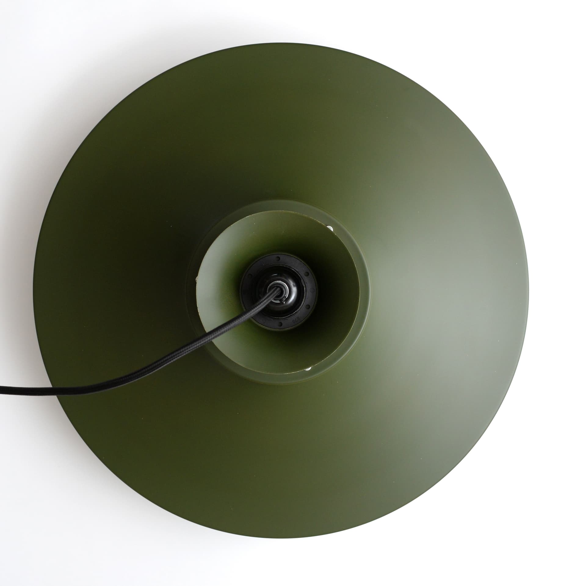 Lampa wisząca, butelkowo zielona, metal, Vitrika, Dania, lata 70. - 261490