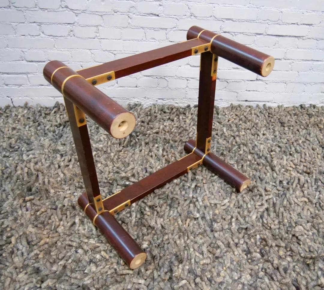 Coffee table, walnut brown, smoked glass, Italy, 1970s. - 18990