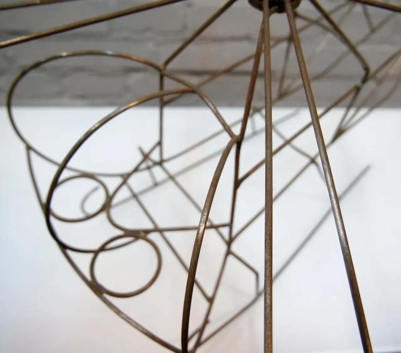 Model helikoptera, brązowy, metal, lata 60. - 19250