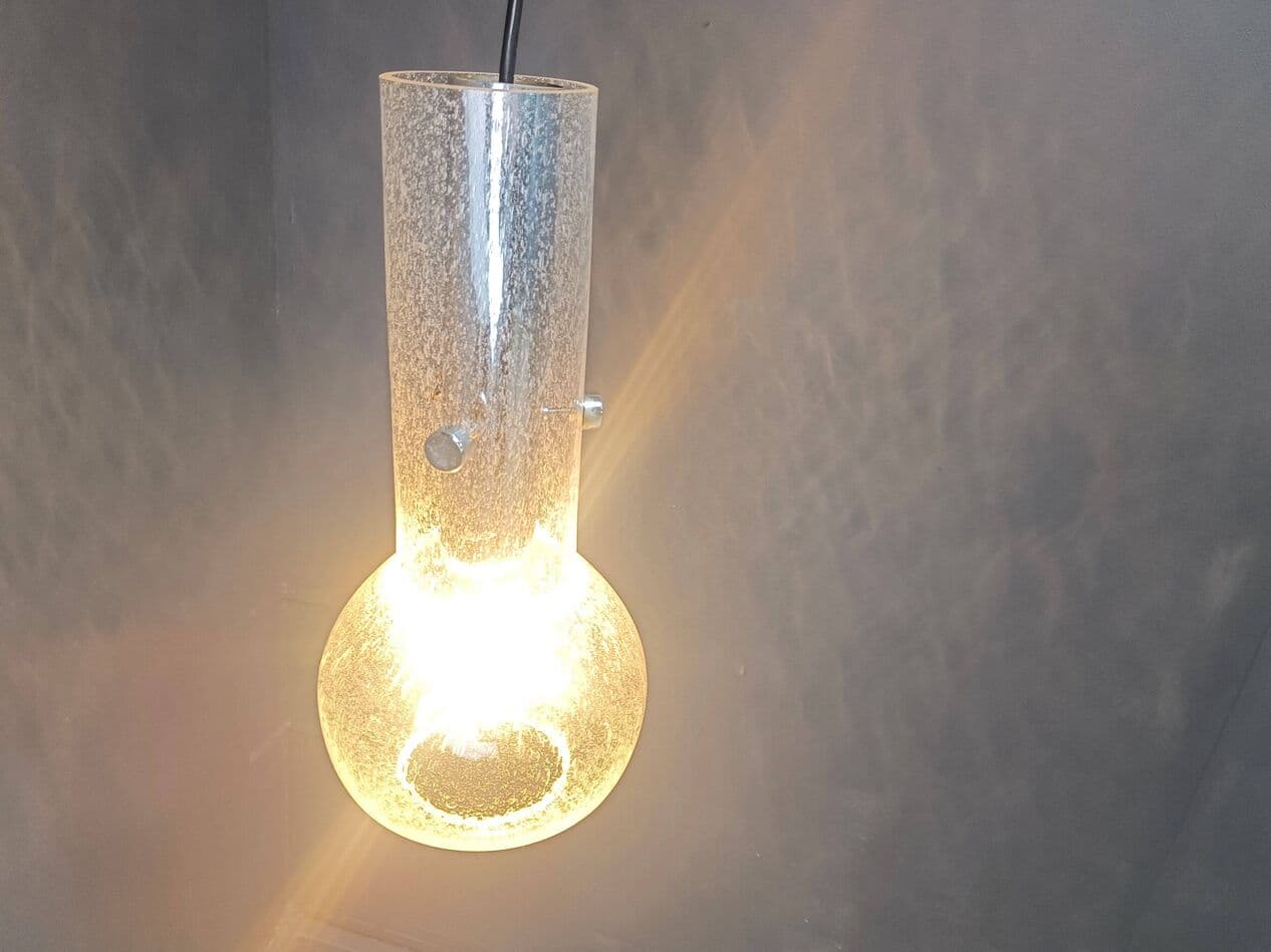 Lampa wisząca Murano, transparentny, szkło, Włochy, lata 70. - 274902