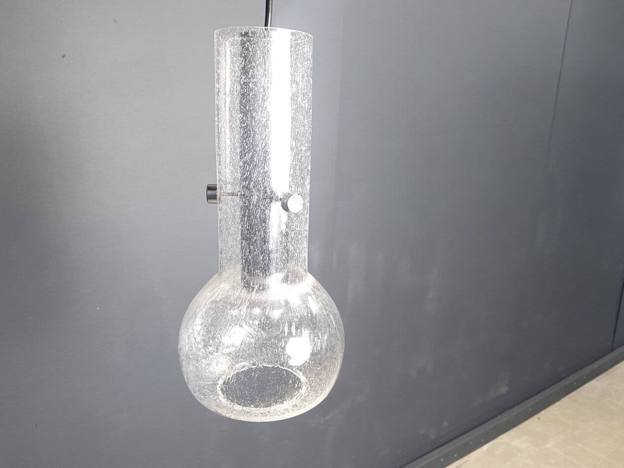 Lampa wisząca Murano, transparentny, szkło, Włochy, lata 70. - 274906