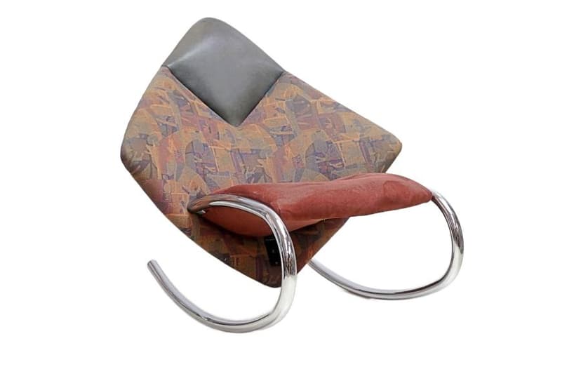 Fotel bujany Rolf Benz, multicolor, skóra naturalna, Niemcy, lata 70.