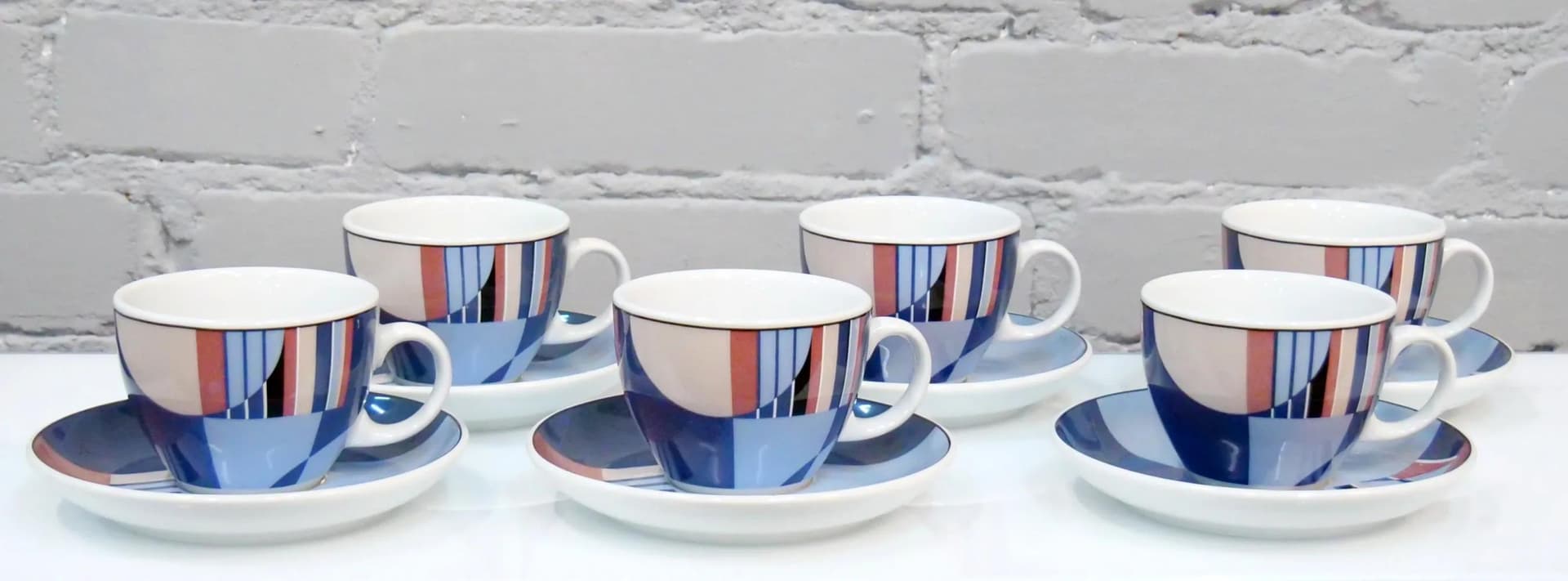Modernist Porcelain Cup and Saucer Set, Seltmann Weiden, Germany, 1980s - 19192