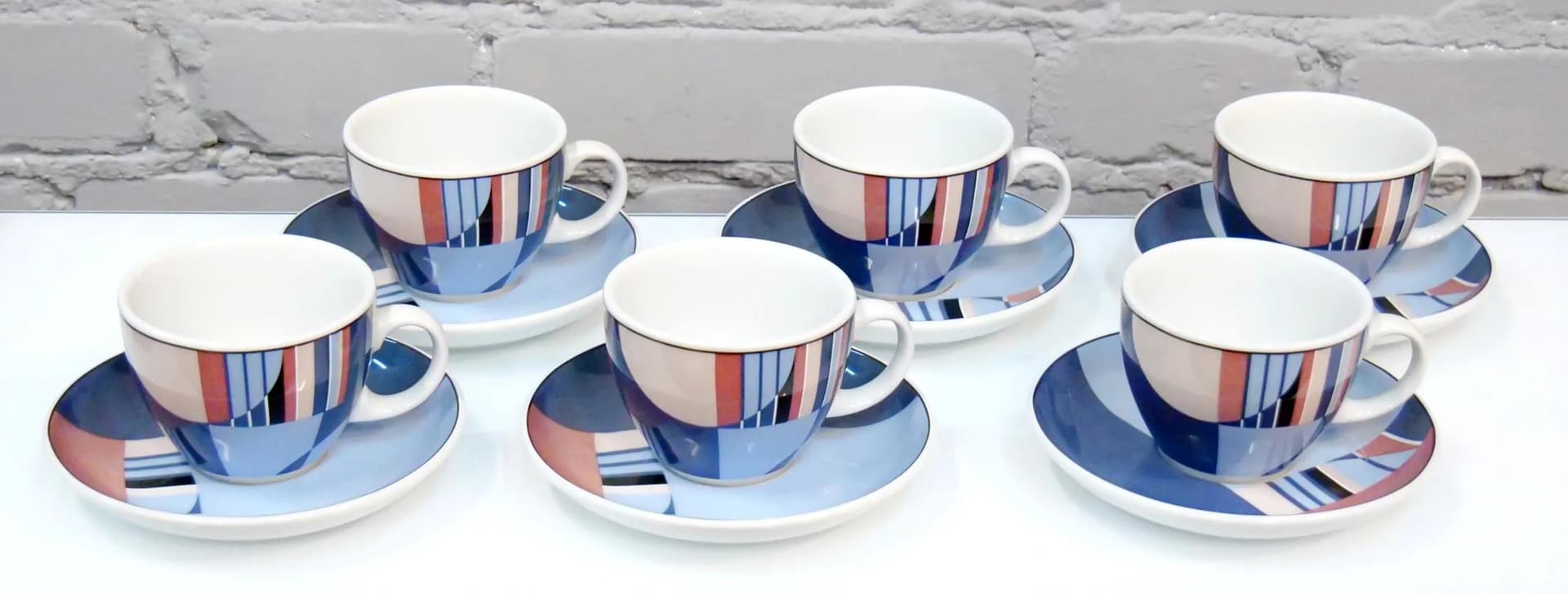 Modernist Porcelain Cup and Saucer Set, Seltmann Weiden, Germany, 1980s - 19188