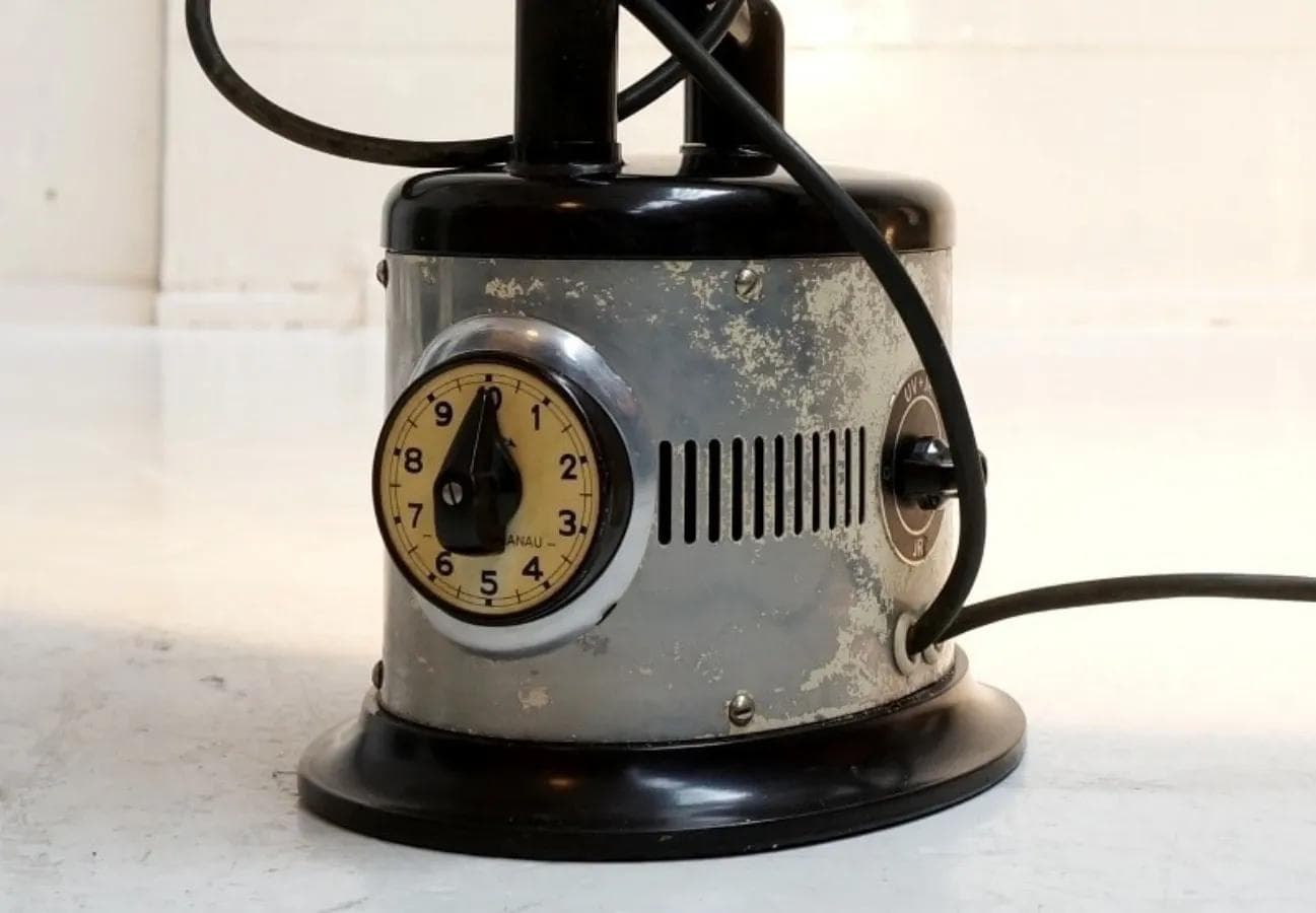 Lampa stołowa Hanau, ivory white, bakelit, Niemcy, lata 60. - 19184