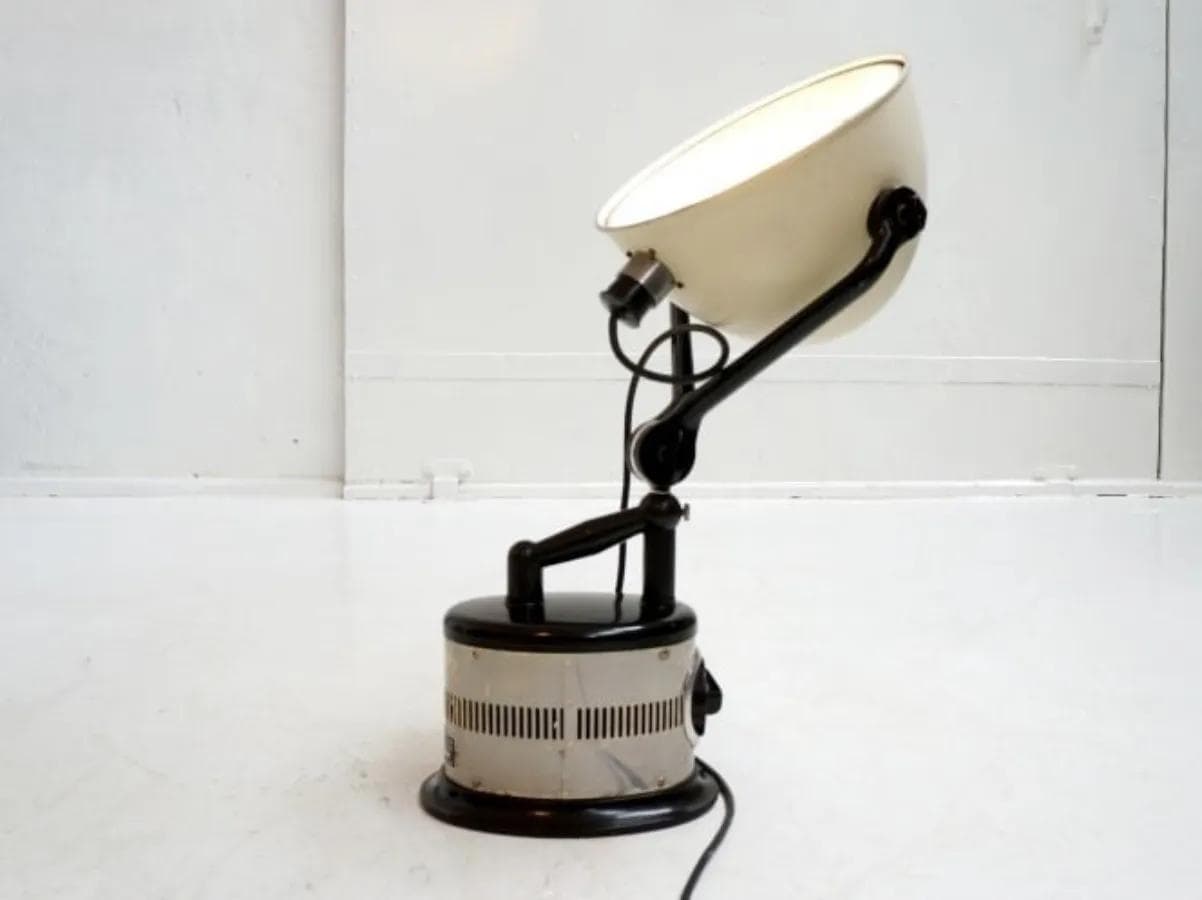 Lampa stołowa Hanau, ivory white, bakelit, Niemcy, lata 60. - 19181