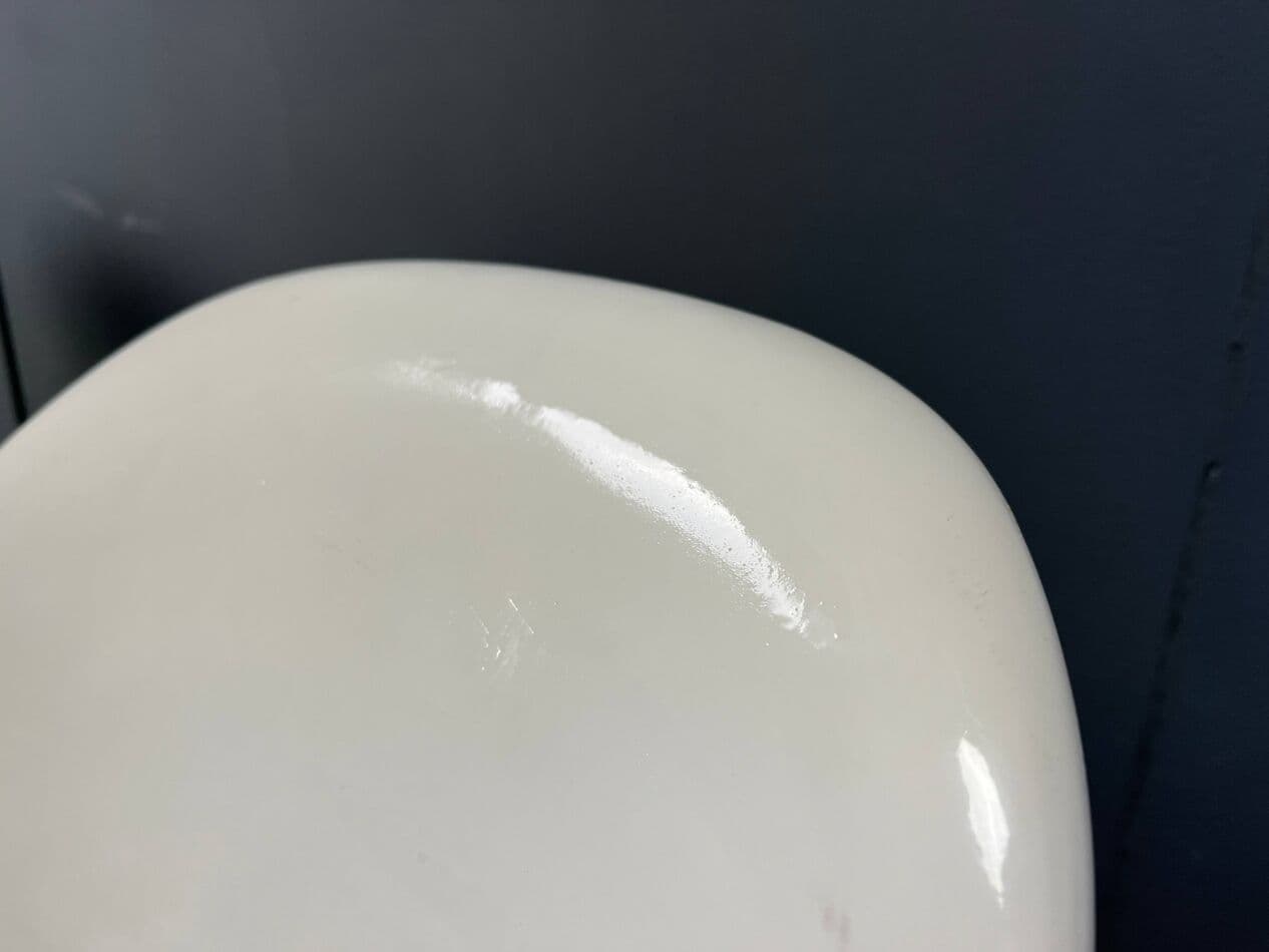 Zestaw czterech krzeseł tulipan, space age, włókno szklane białe, Niemcy, lata 60. - 274069