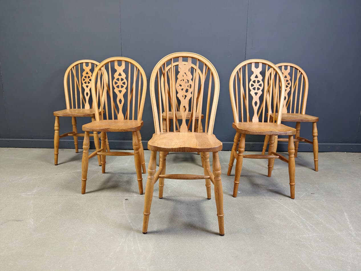 set of six dining chairs Ercol, beige, wood, United Kingdom, 1960s - 274019
