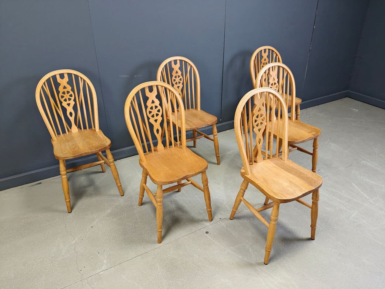 set of six dining chairs Ercol, beige, wood, United Kingdom, 1960s - 274024