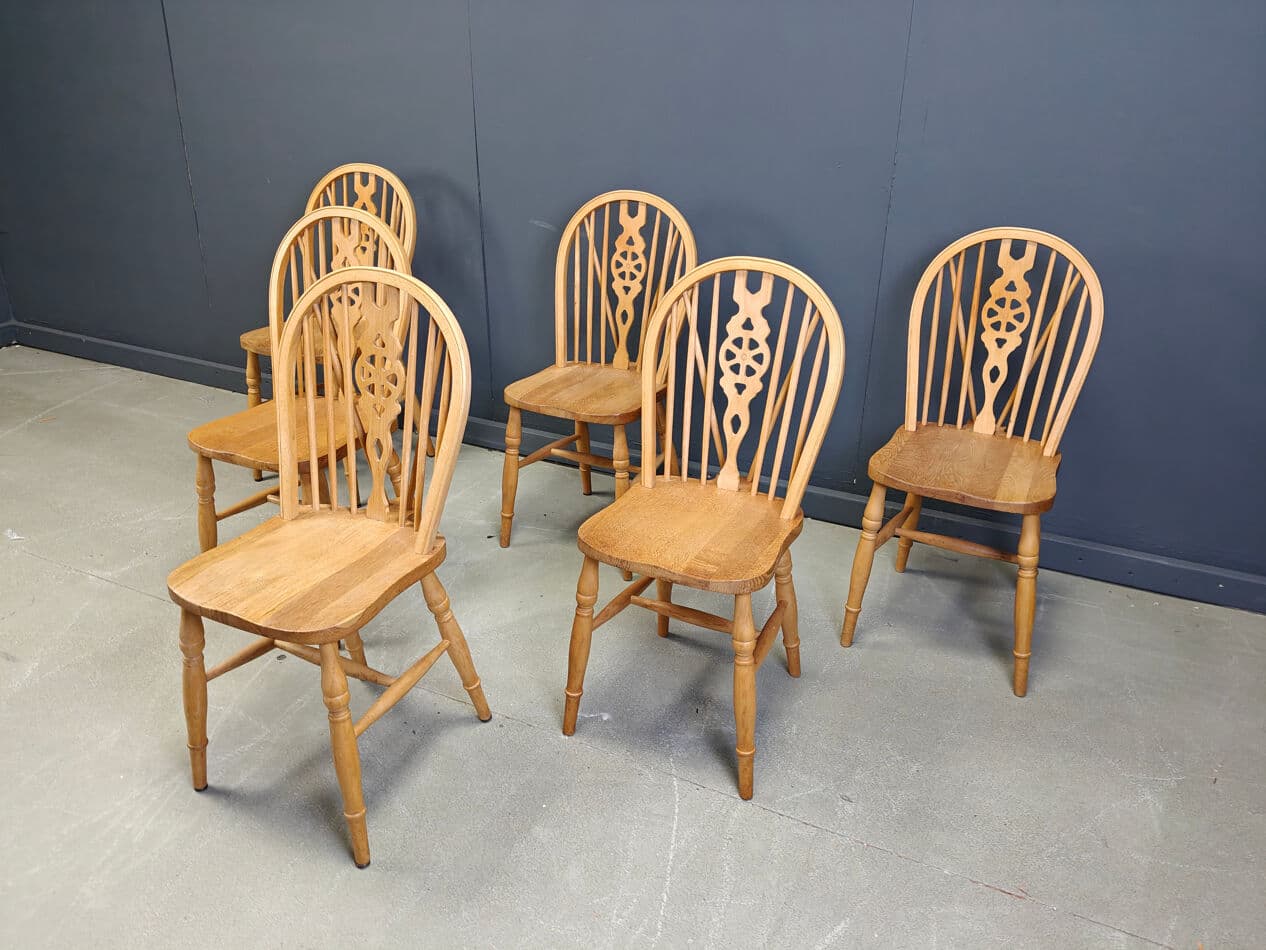 set of six dining chairs Ercol, beige, wood, United Kingdom, 1960s - 274028