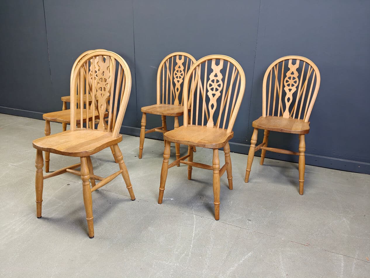 set of six dining chairs Ercol, beige, wood, United Kingdom, 1960s - 274027