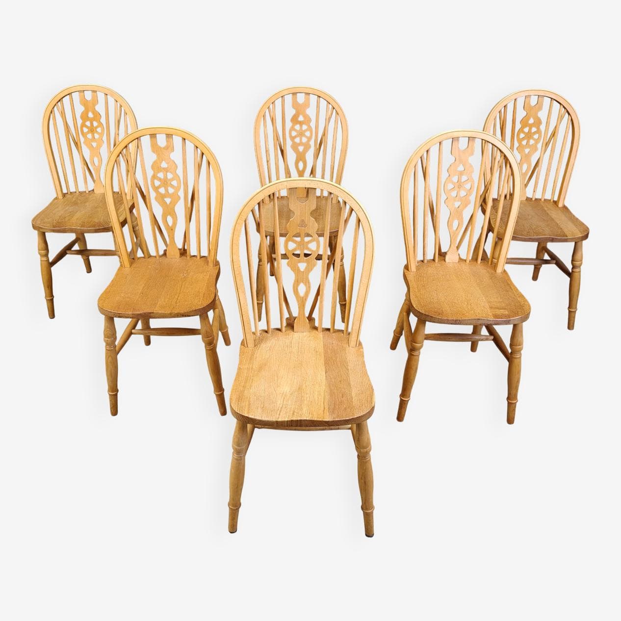 set of six dining chairs Ercol, beige, wood, United Kingdom, 1960s - 274023