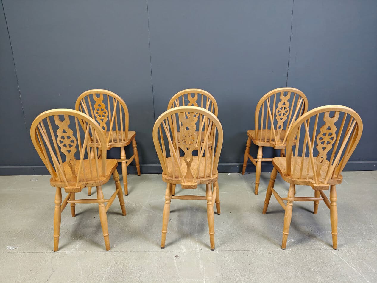 set of six dining chairs Ercol, beige, wood, United Kingdom, 1960s - 274020