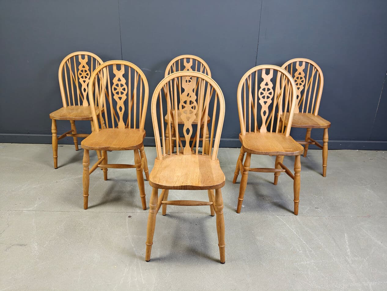 set of six dining chairs Ercol, beige, wood, United Kingdom, 1960s - 274025