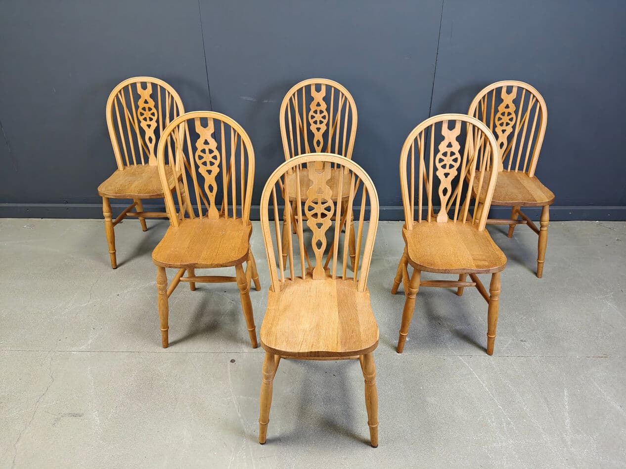 set of six dining chairs Ercol, beige, wood, United Kingdom, 1960s - 274022