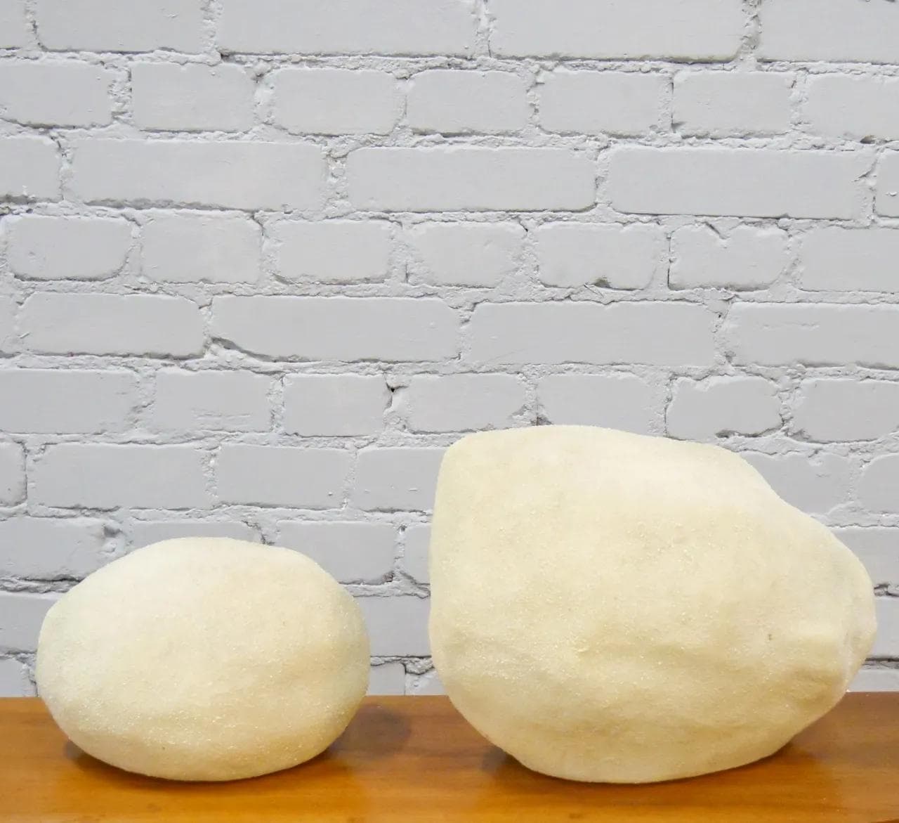 Komplet lamp podłogowych Moonstone, żółty, włókno szklane, Leola, Niemcy, lata 70. - 19170