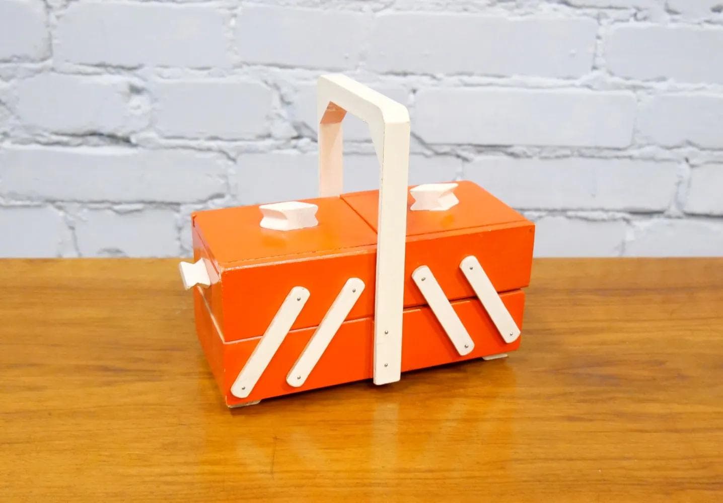 Expandable Jewelry Box, multicolor, wood, Poland, 1950s. - 19158