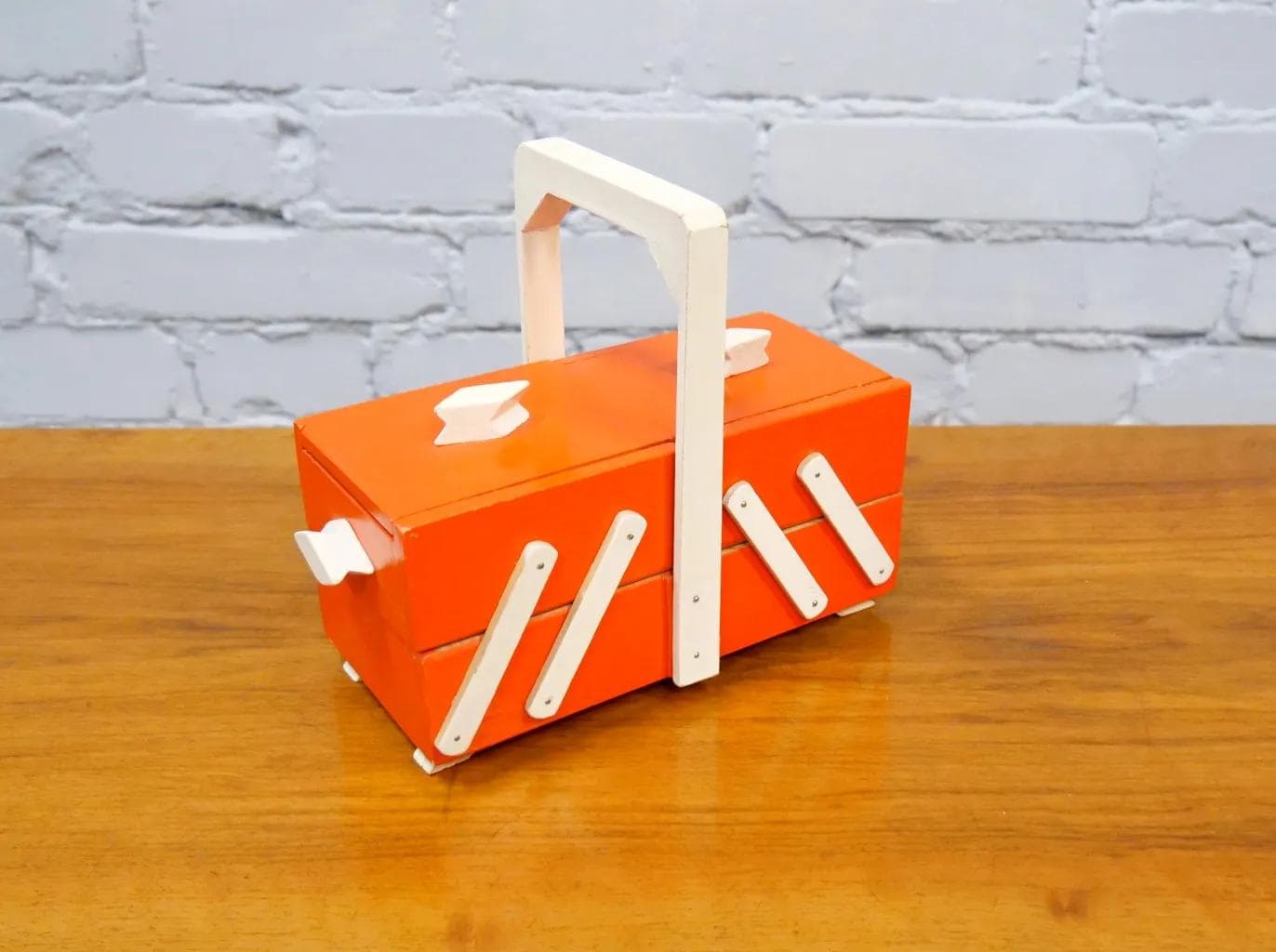 Expandable Jewelry Box, multicolor, wood, Poland, 1950s. - 19155