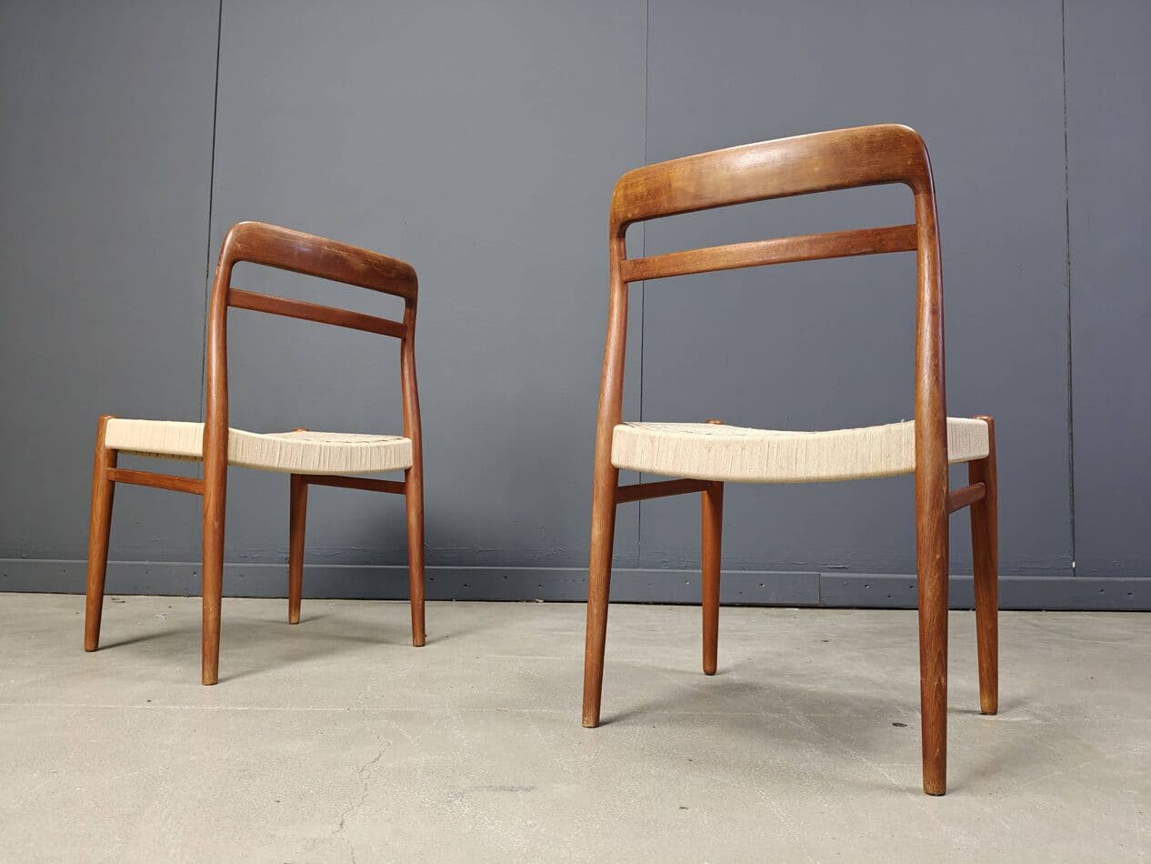set of four chairs Model 145, brown teak, by A. Aarseth, Norway, 1960s - 273230