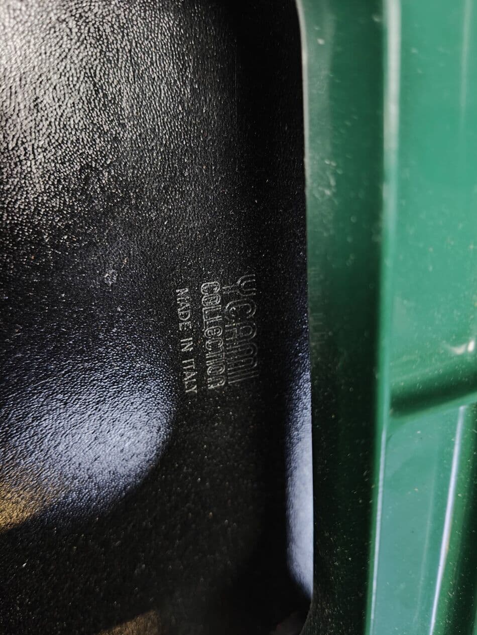 Zestaw krzeseł jadalnianych Model Regia, zielony, proj. A. Mosca, Włochy, lata 80. - 273095