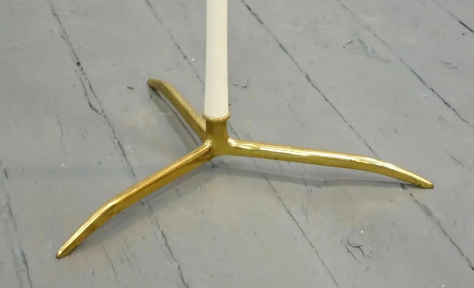 Side Table, golden brass, transparent glass, by C. Lacca, Italy, 1960s. - 19142