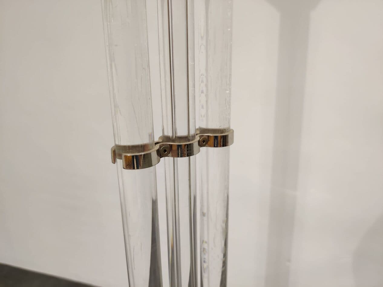 Lampa podłogowa, złoty mosiądz, litu, Francja, lata 70. - 272663