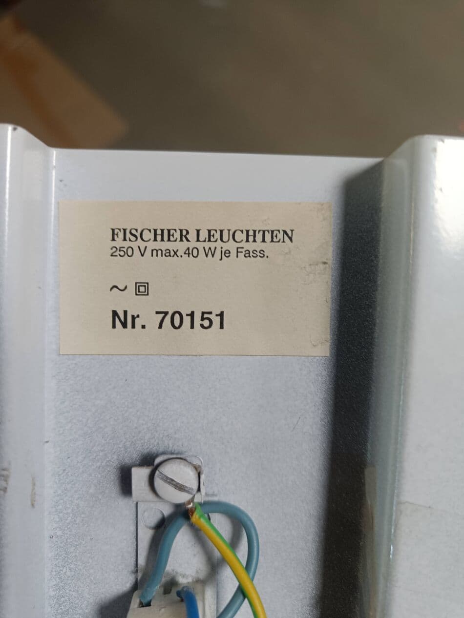 Para kinkietów, mosiądz złoty, szkło, Niemcy, lata 60. - 272152
