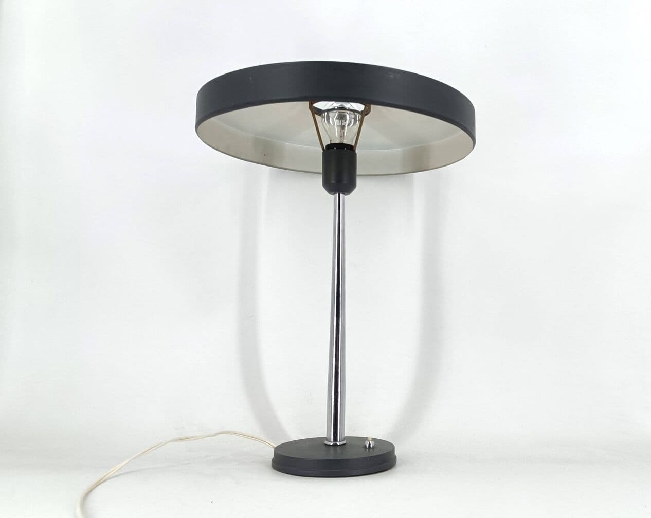 Lampa biurkowa Timor, szary, metal, proj. L. Kalff, Philips, Holandia, lata 60. - 271841