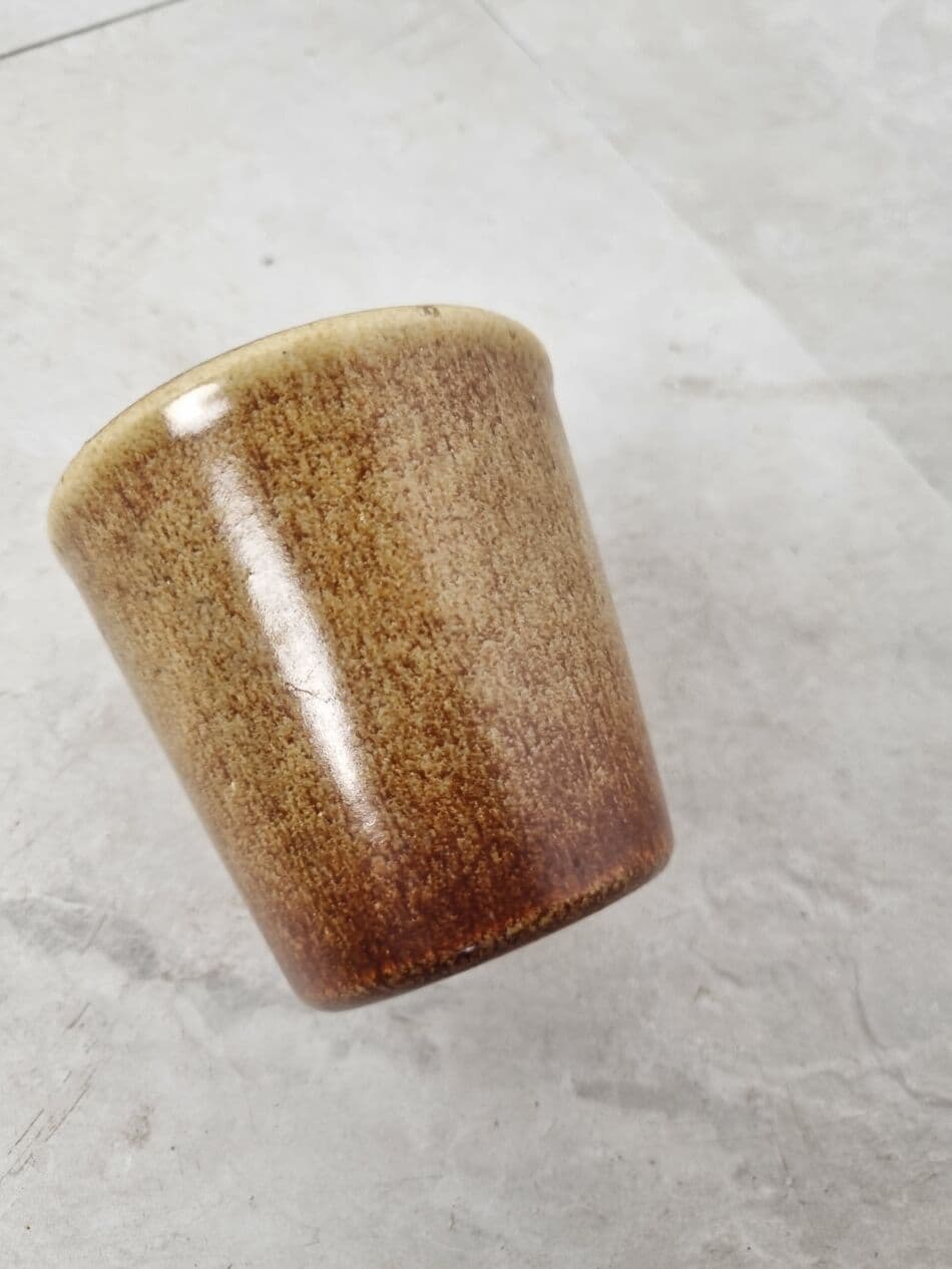 Lampa wisząca, beżowa, ceramika, Niemcy, lata 60. - 271749