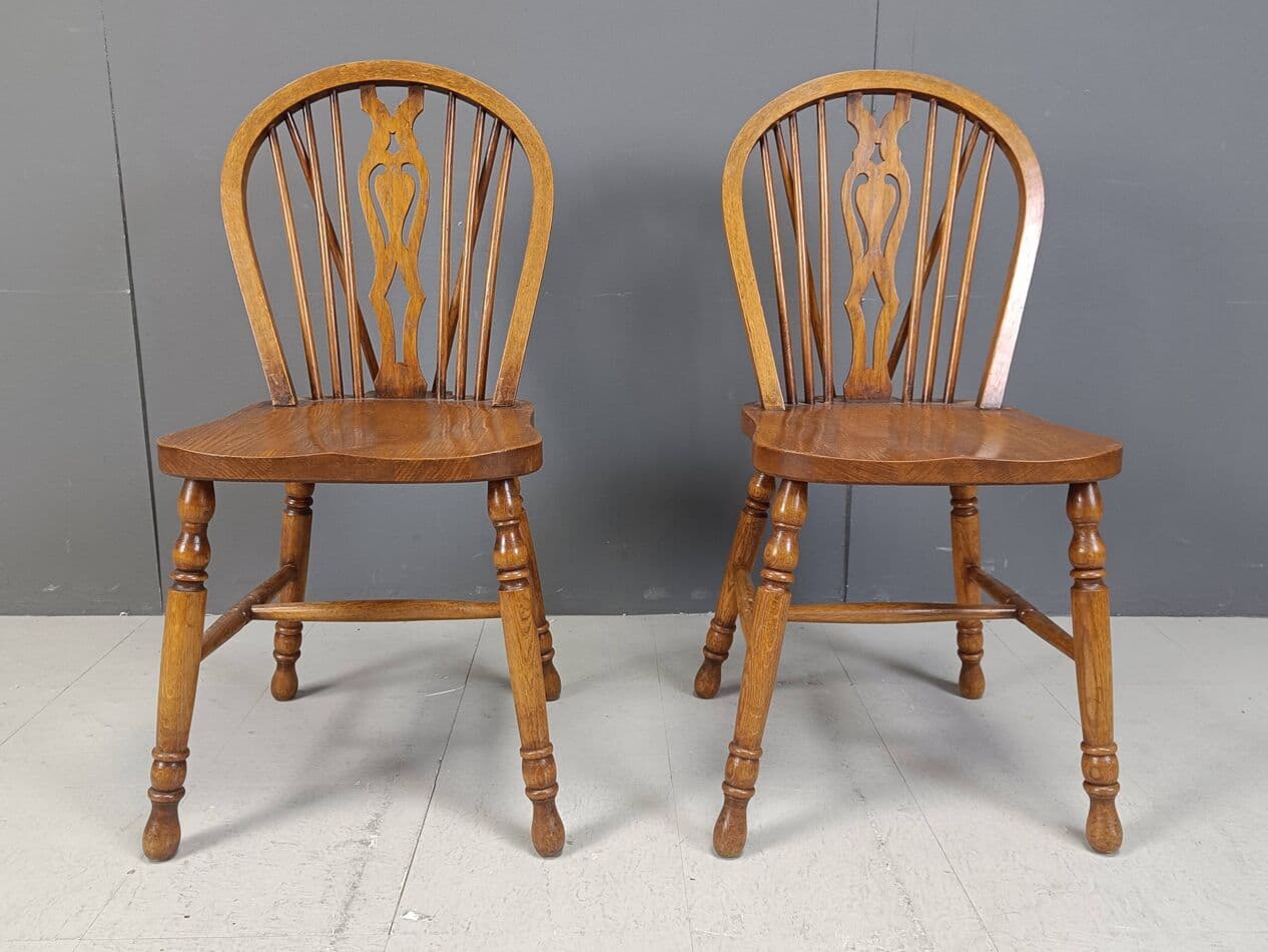 zestaw sześciu krzeseł jadalnianych, brązowy, drewno, Belgia, lata 70. - 271575